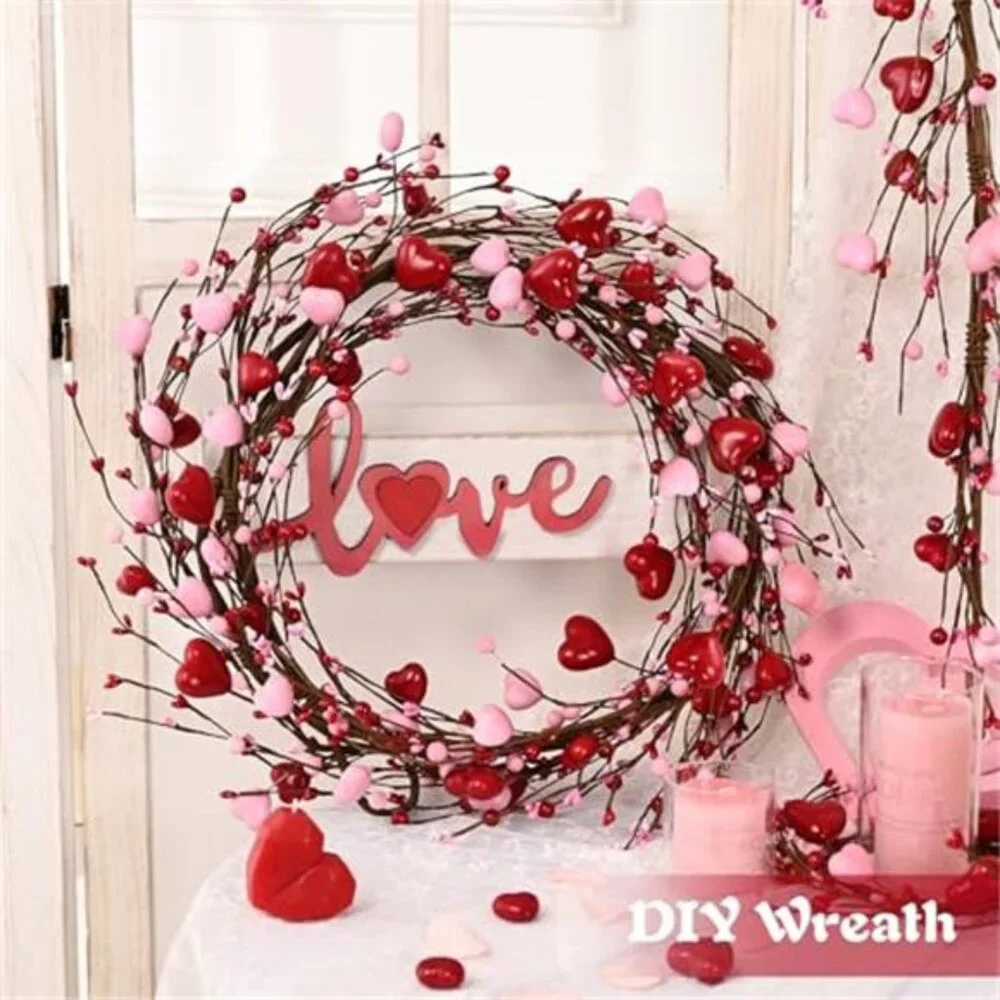 Valentine's Day Decor, 6 Ft Valentine's Day Garland for Mantel, Valentines Day